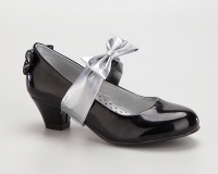 Комплект туфли и сумочка для девочек KING BOOTS KB015 черный лак