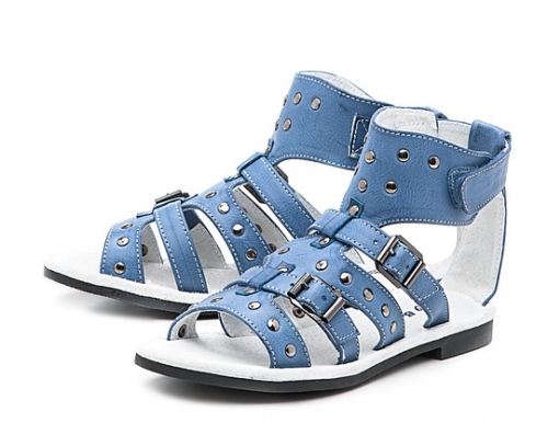 Туфли открытые девичьи КВ 5088-20 Gladiator Blau KING BOOTS 
