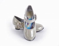 Туфли для девочек KING BOOTS Снежная принцесса лак D0544C Grey