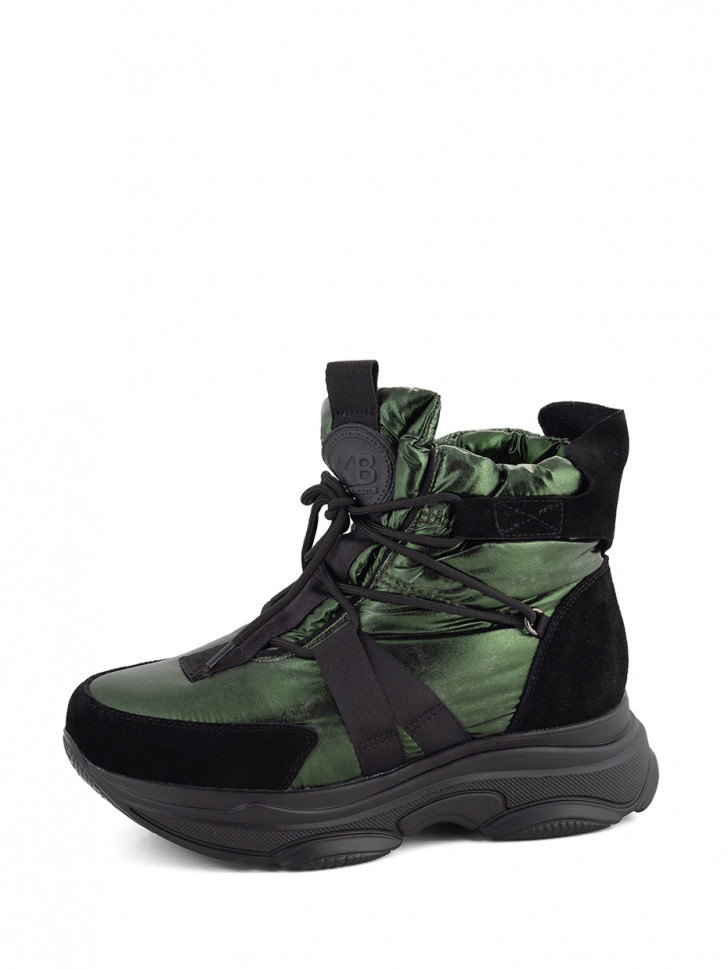 KB656GR Ботинки женские зимниена высокой подошве KING BOOTS