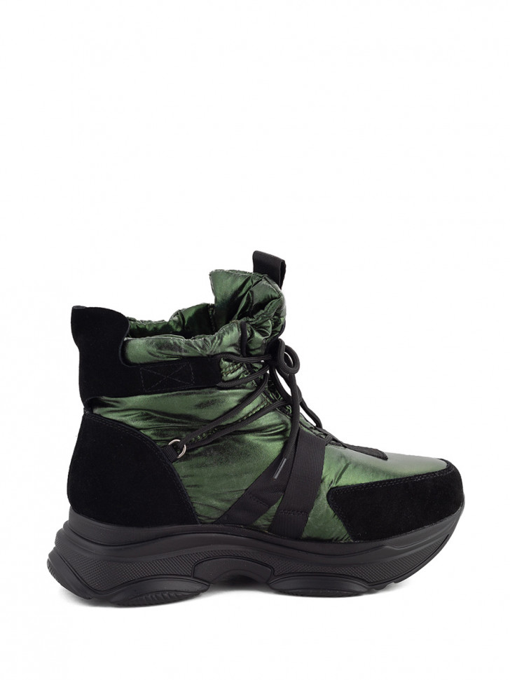 KB656GR Ботинки женские зимниена высокой подошве KING BOOTS